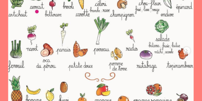 fruits et légumes du mois